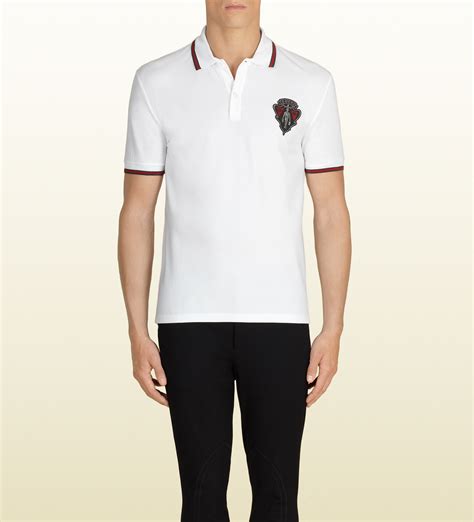 acme gucci shirt red white|Gucci polo shirts for men.